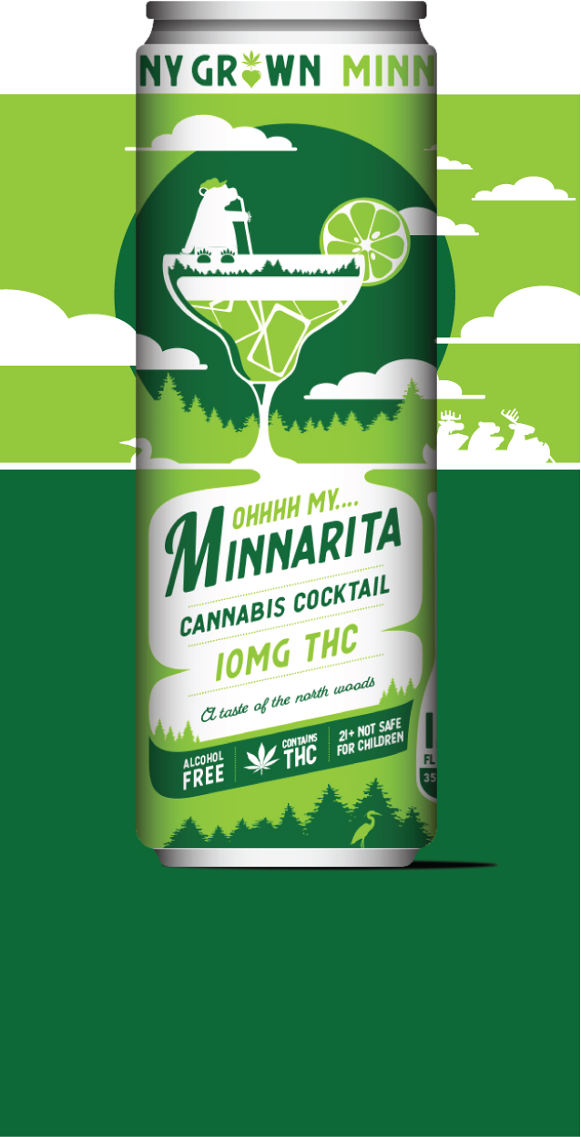 Photograph of product: MNYGRWN - 12oz RTD - Minnarita 4pk - 10mg TH-oui