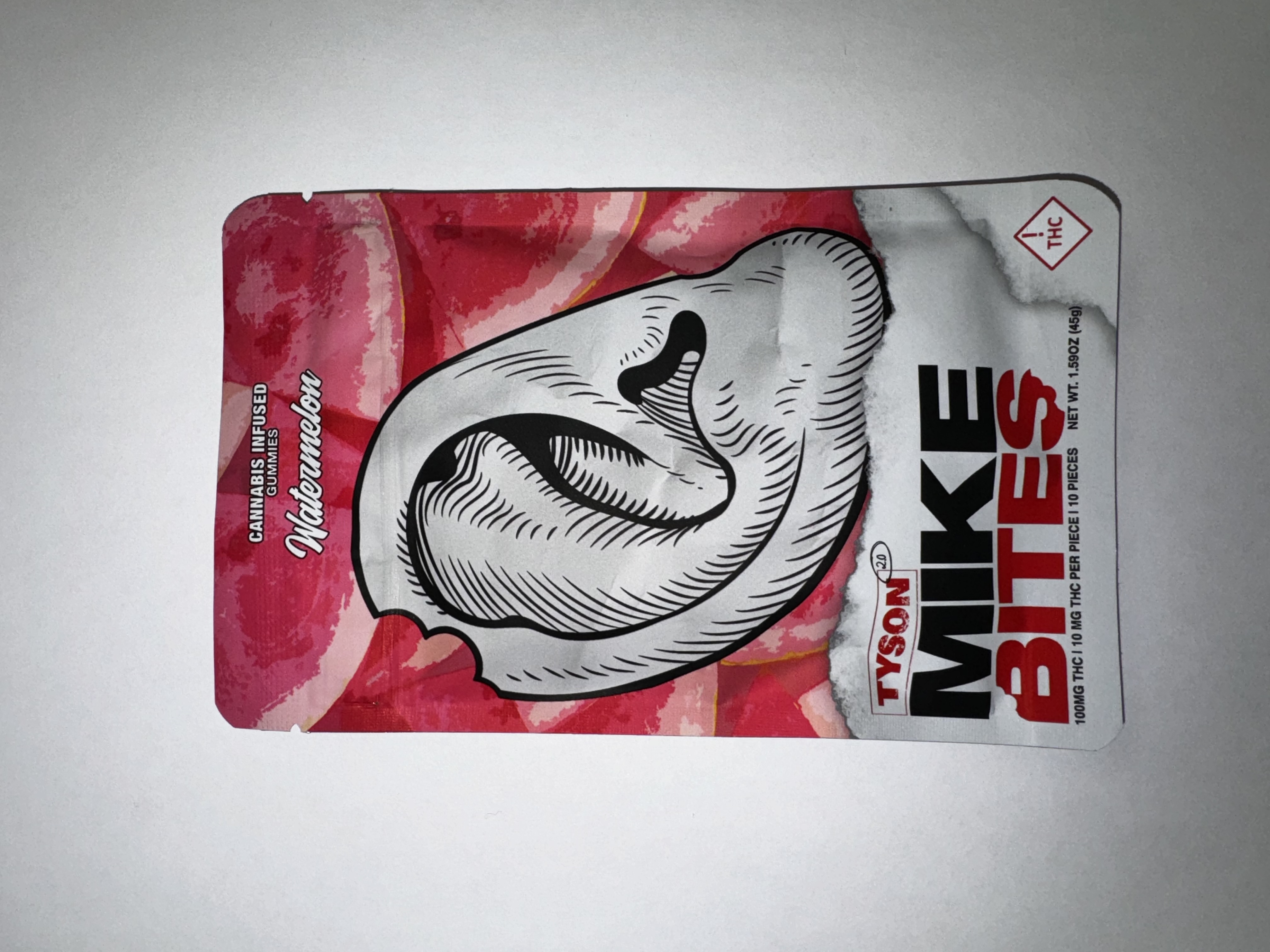 Photograph of product: T2.0 - Mike Bites - 100mg - Watermelon (H)