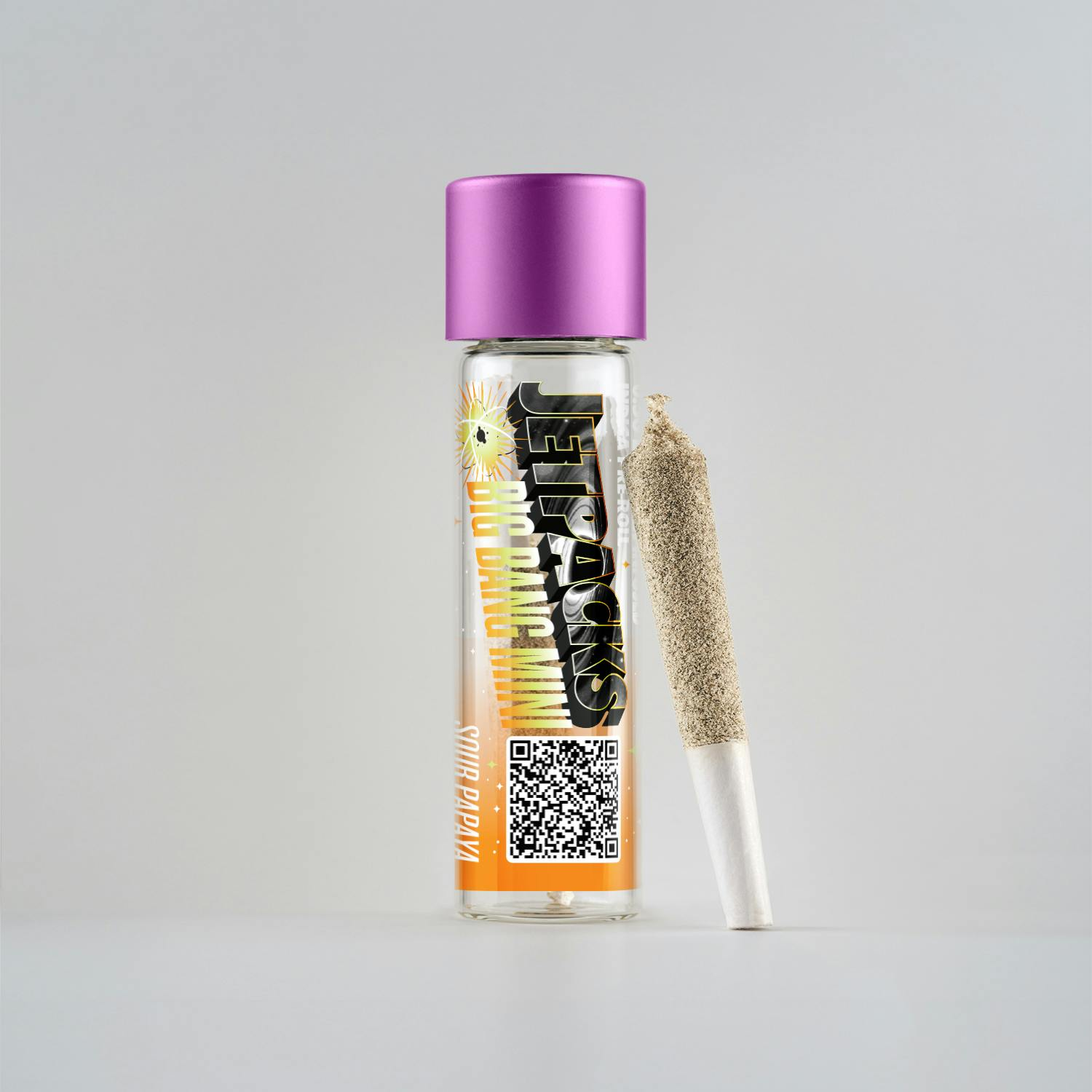 Photograph of product: Jetpacks Bigger Bang | Sour Papaya Resin Preroll | 1g