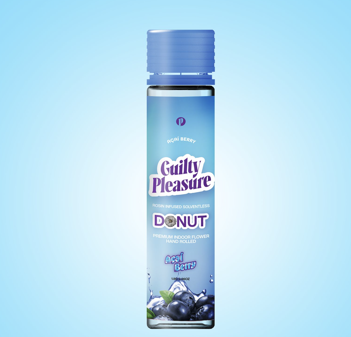 Photograph of product: Guilty Pleasure | Acai Berry | Rosin Infused Solventless Preroll