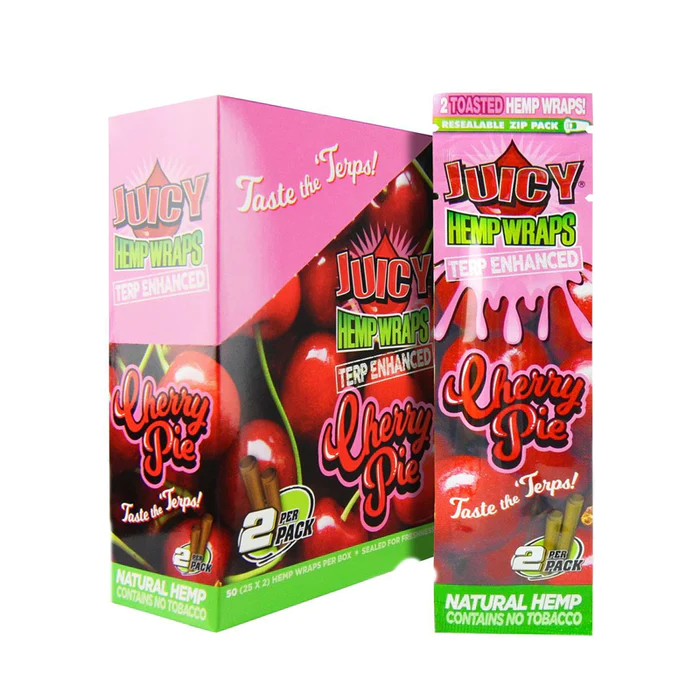 Photograph of product: CHERRY PIE TERP INFUSED HEMP WRAP 2-PACK