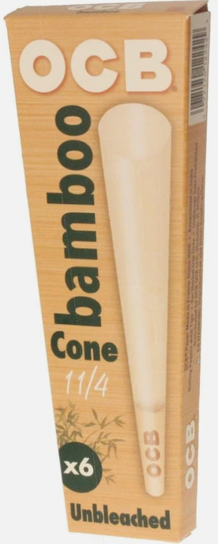 Photograph of product: 1 1/4 Cones | OCB - Organic Hemp 6pk