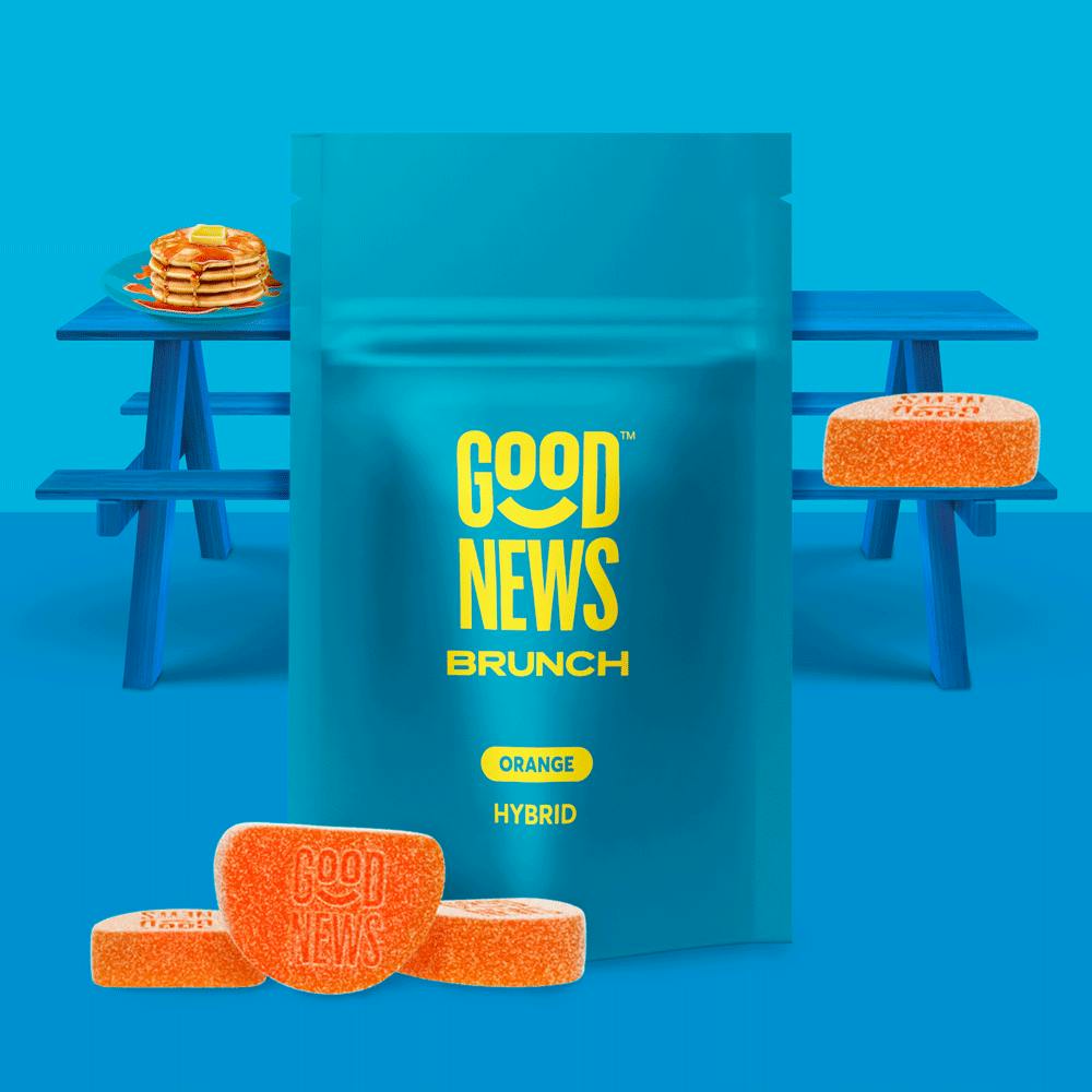 Photograph of product: Good News - Brunch Orange - 5mg Gummies - 100mg