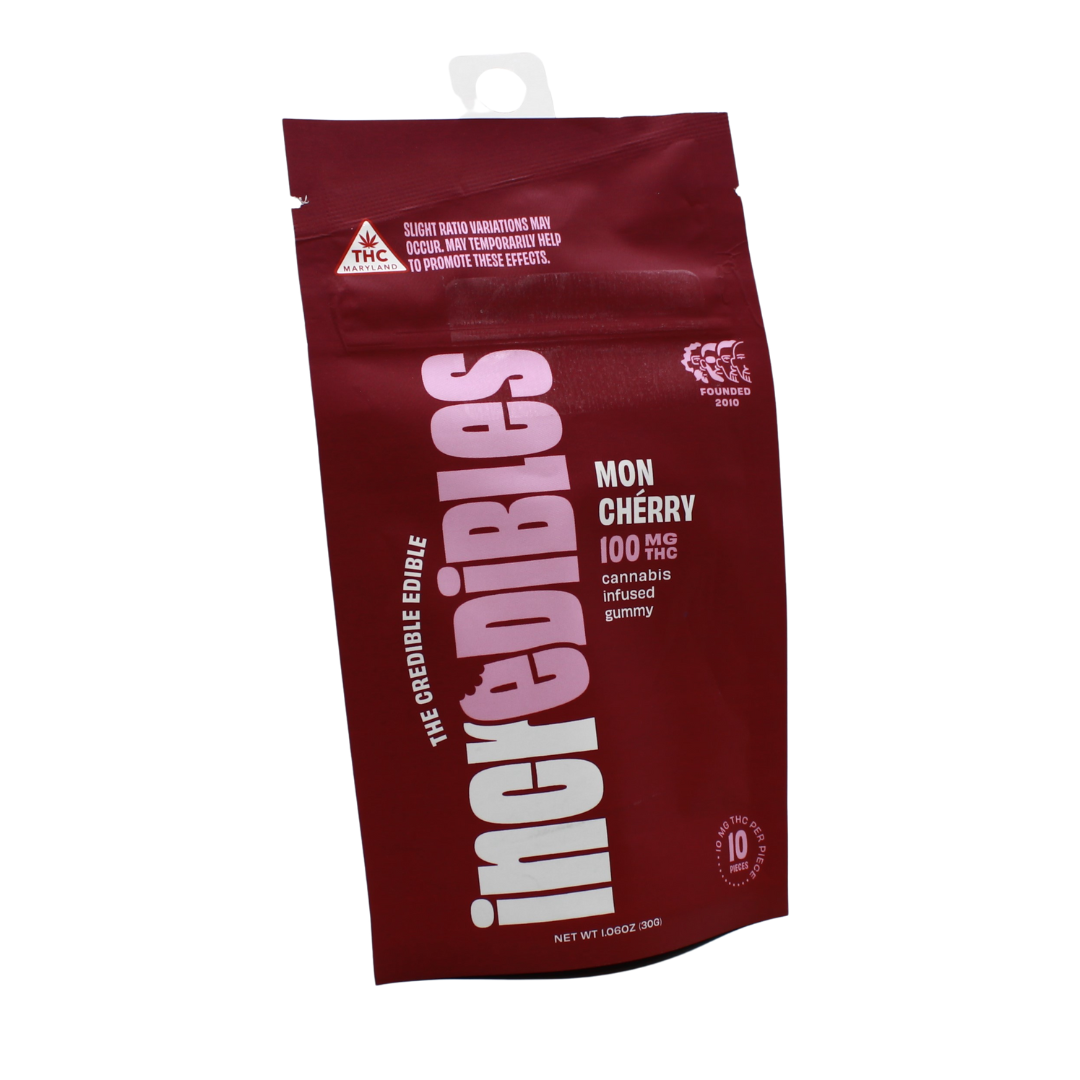 Photograph of product: Incredibles Soft Lozenges Mon Cherry 10ct of 10mg