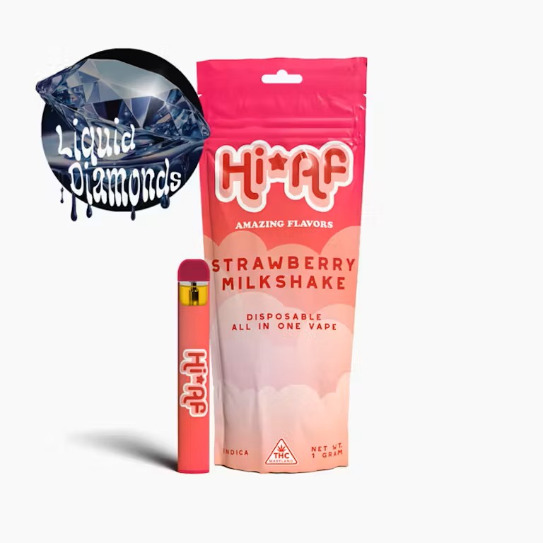 Photograph of product: Hi*AF | Disposable Vape | Strawberry Milkshake | 1g
