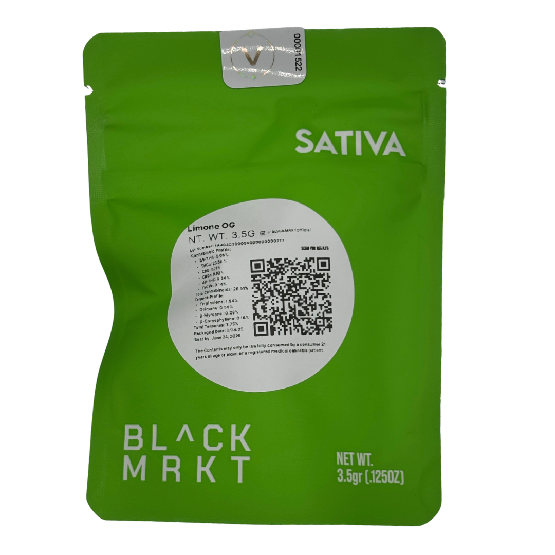 Photograph of Product: Premium | Limone OG | BLVCK MRKT - 3.5g