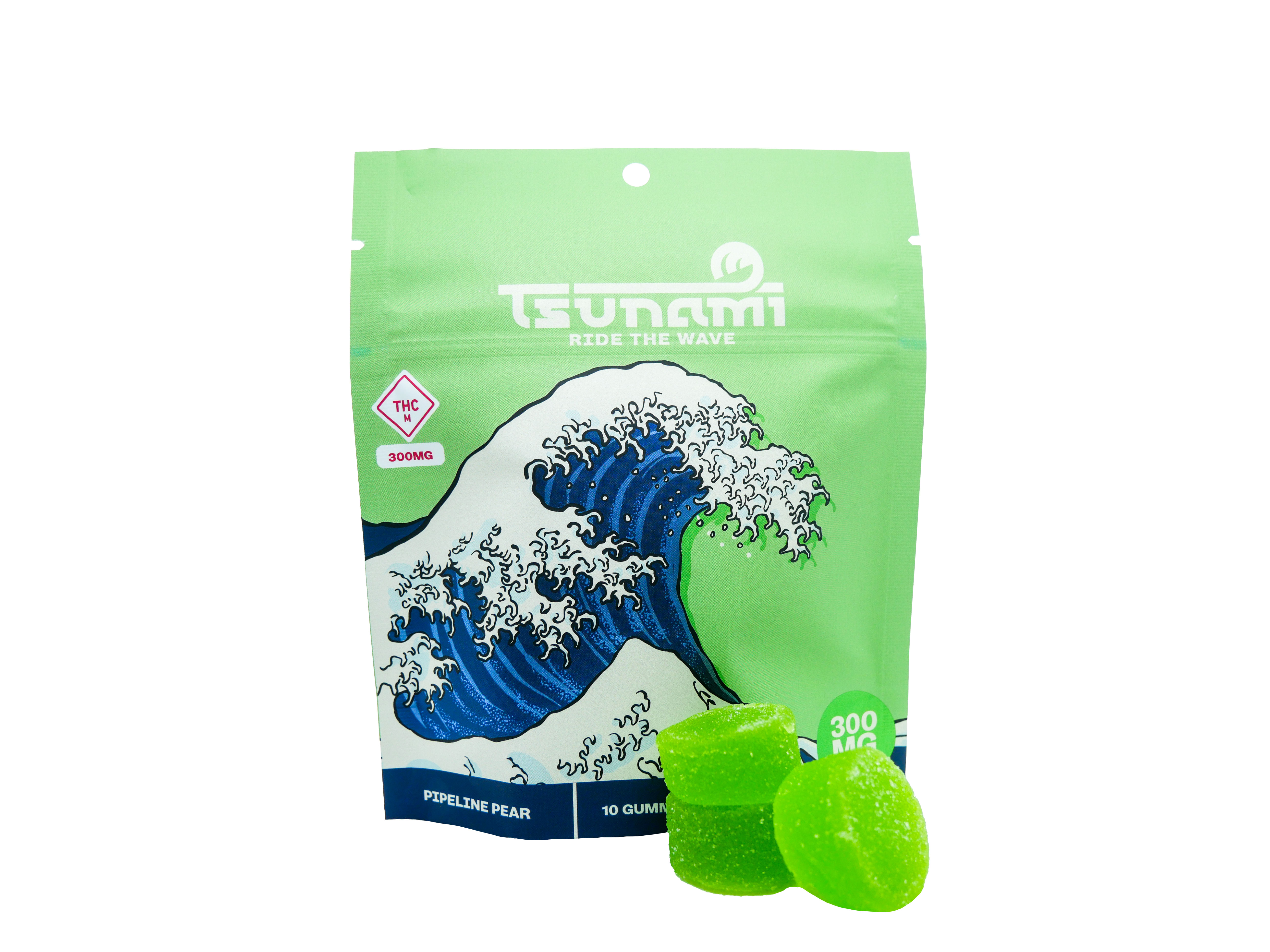 Photograph of product: Pipeline Pear | 300mg | Gummies | Tsunami