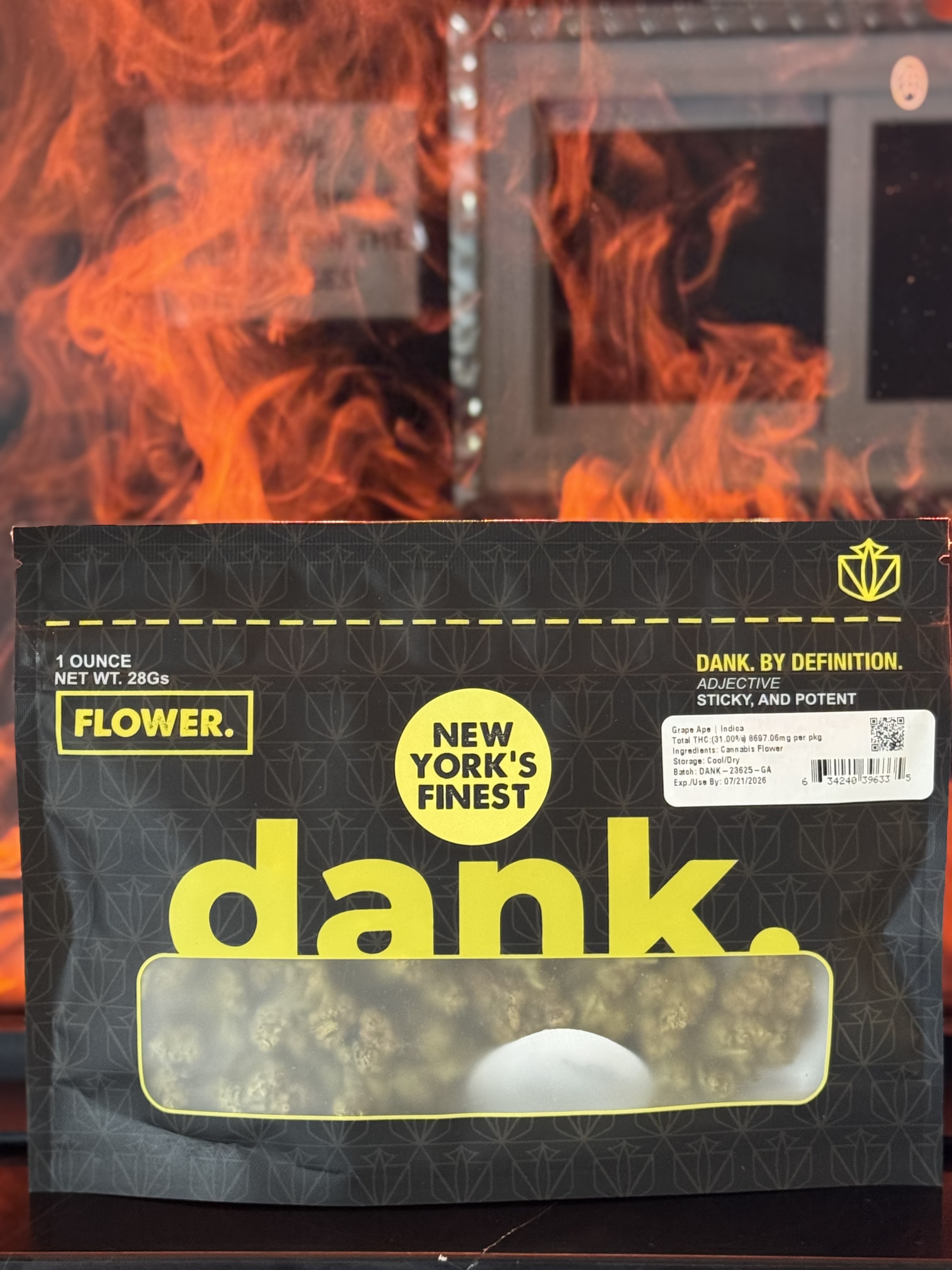 Photograph of product: Dank | Grape Ape | 28g (Sungrown)