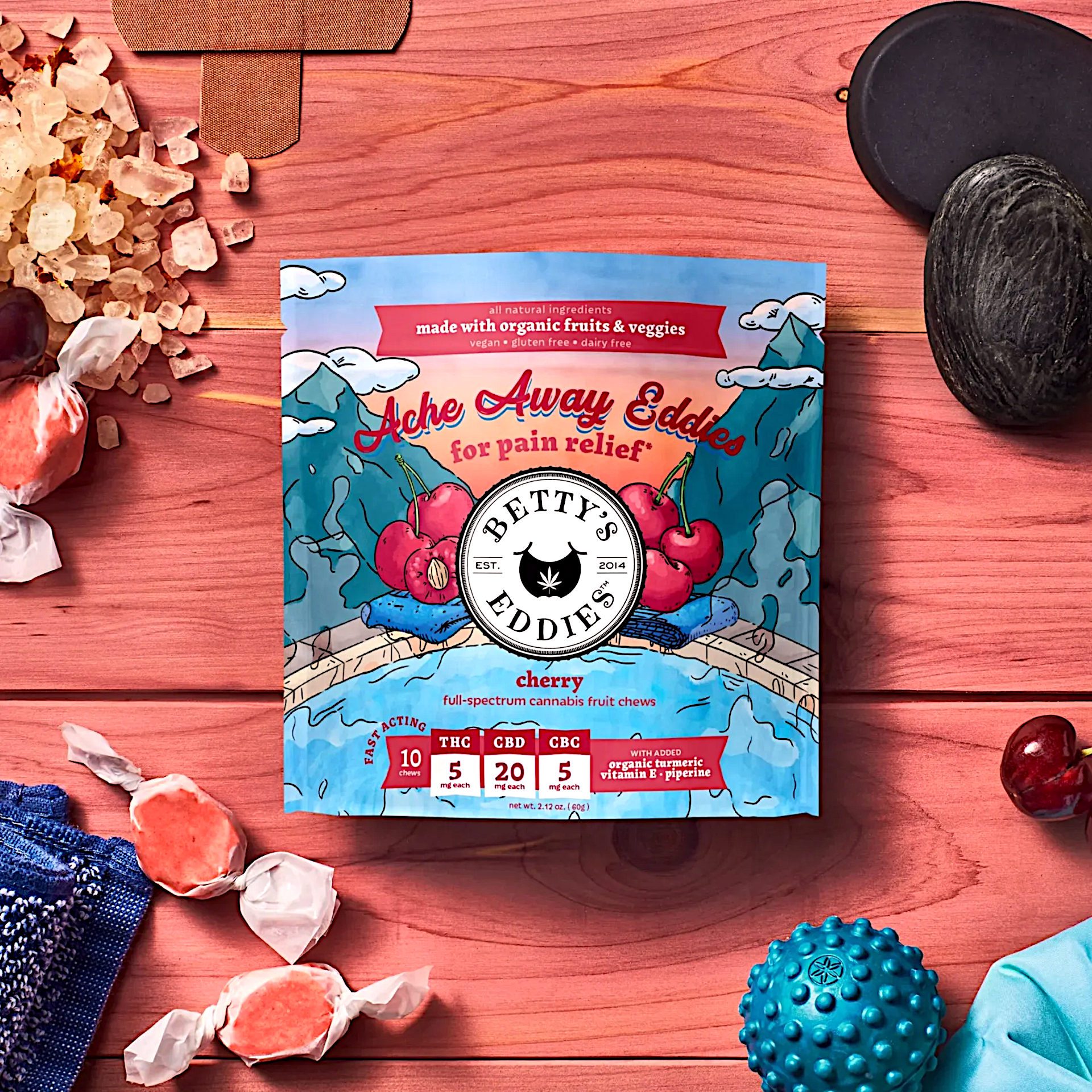 Photograph of product: Cherry Fruit Chew 10pk 5mg