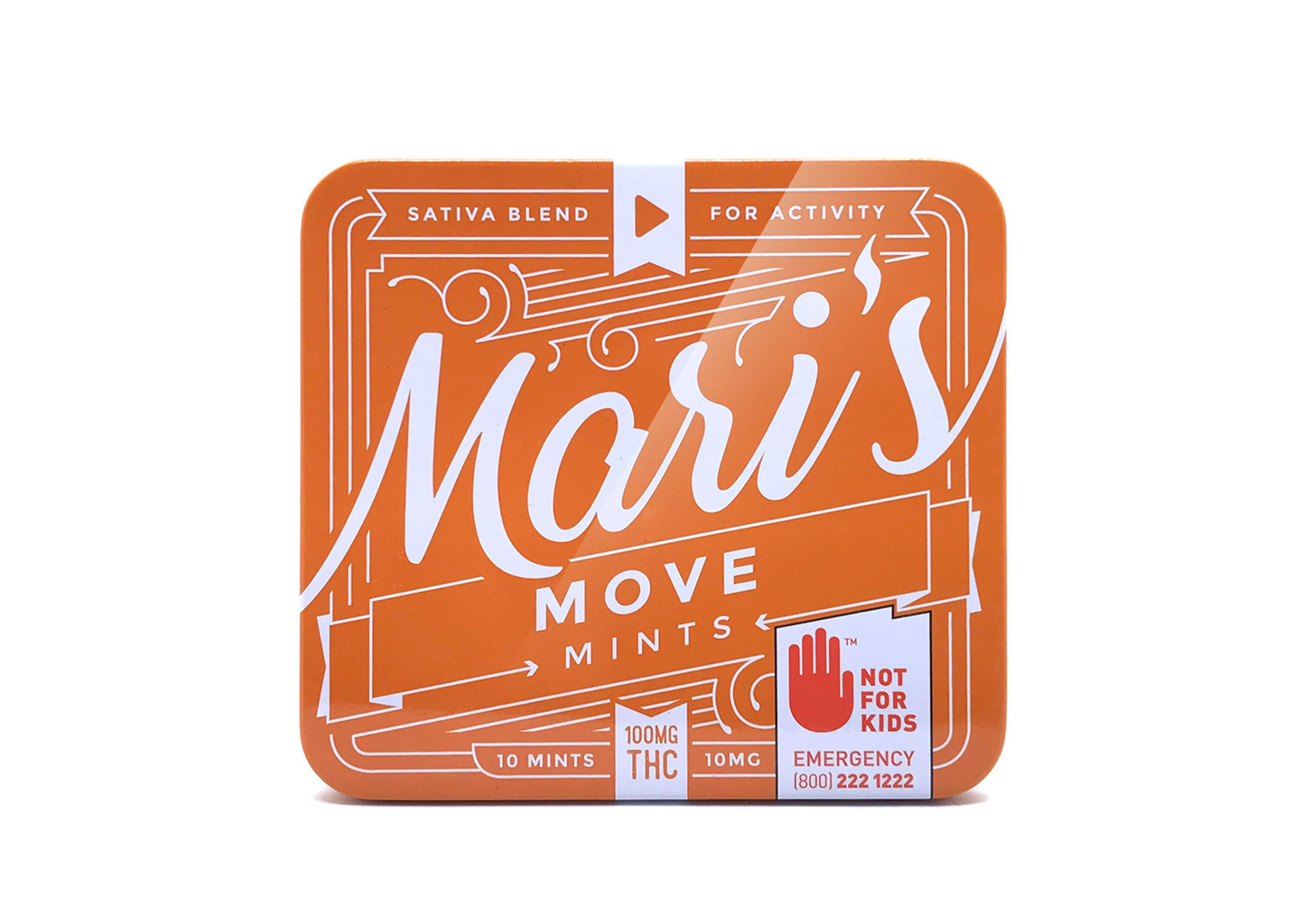 Photograph of product: Peppermint Move Mints 20-Pack l 100mg