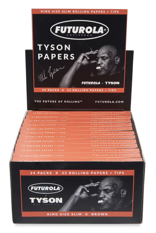 Photograph of product: Futurola x Mike Tyson King Sized Papers + Tips