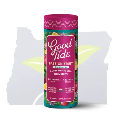 Photograph of product: Good Tide-10Pk-1:1:1 Passion Fruit