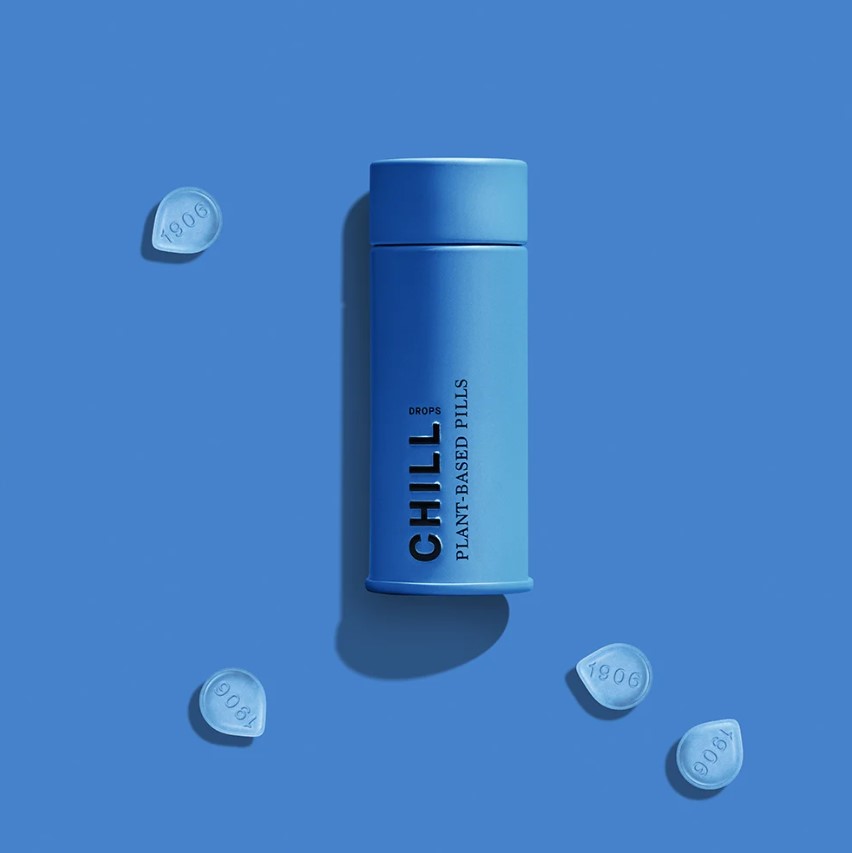Photograph of product: 100mg/20pc - Chill Drops Tin