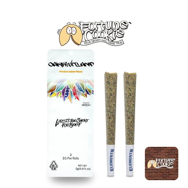 Photograph of product: Fortune Cookie Pre Roll 2g - Dual Pack Series - 