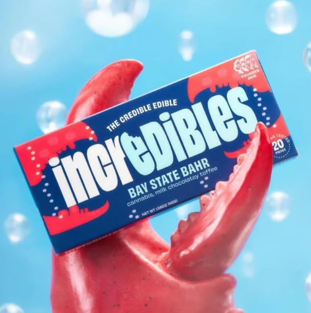 Photograph of product: Incredibles Chocolate Bay State Bar 5mg 20pc