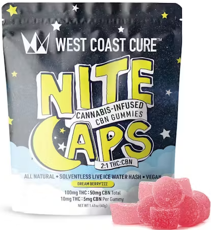 Photograph of product: Dream Berry'zzz - 100MG CBN 2:1 Night Cap Gummies 10PK