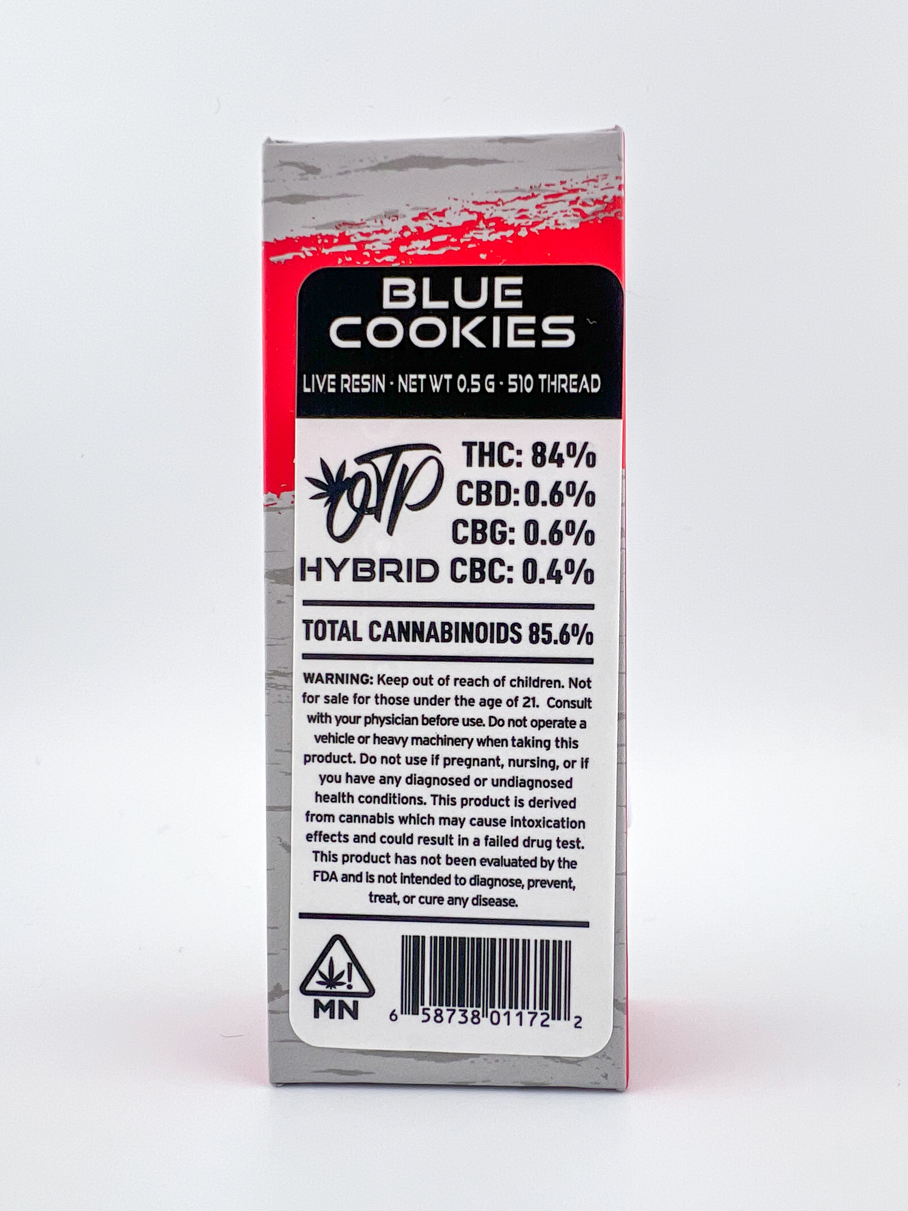 Photograph of product: Off The Path - Blue Cookies - Hybrid - Live Resin 510 Threaded Cartridge
