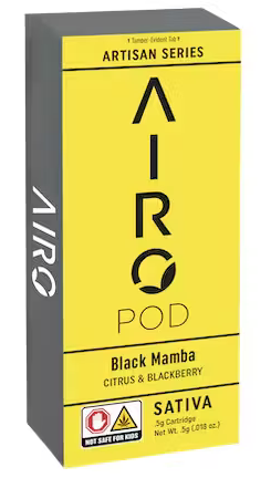 Photograph of product: Airo - Black Mamba .5g Vape Cart