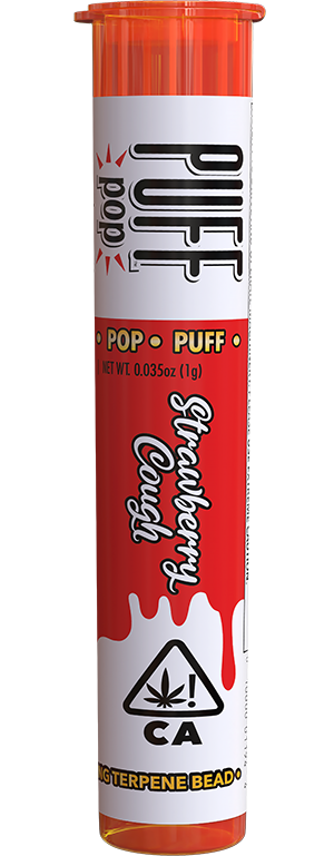 Photograph of product: PUFF - Strawberry Cough - 1g - Preroll Non-Infused