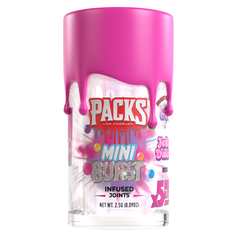 Photograph of product: Packwoods | Mini Infused Bursts Joints | Oui'd | Jelly Dulce |