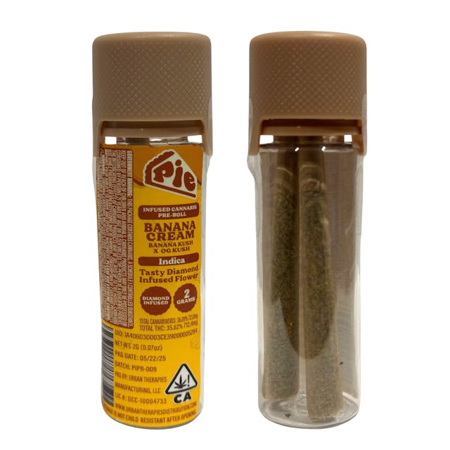 Photograph of product: Banana Cream | 2pk Infused Preroll - 
