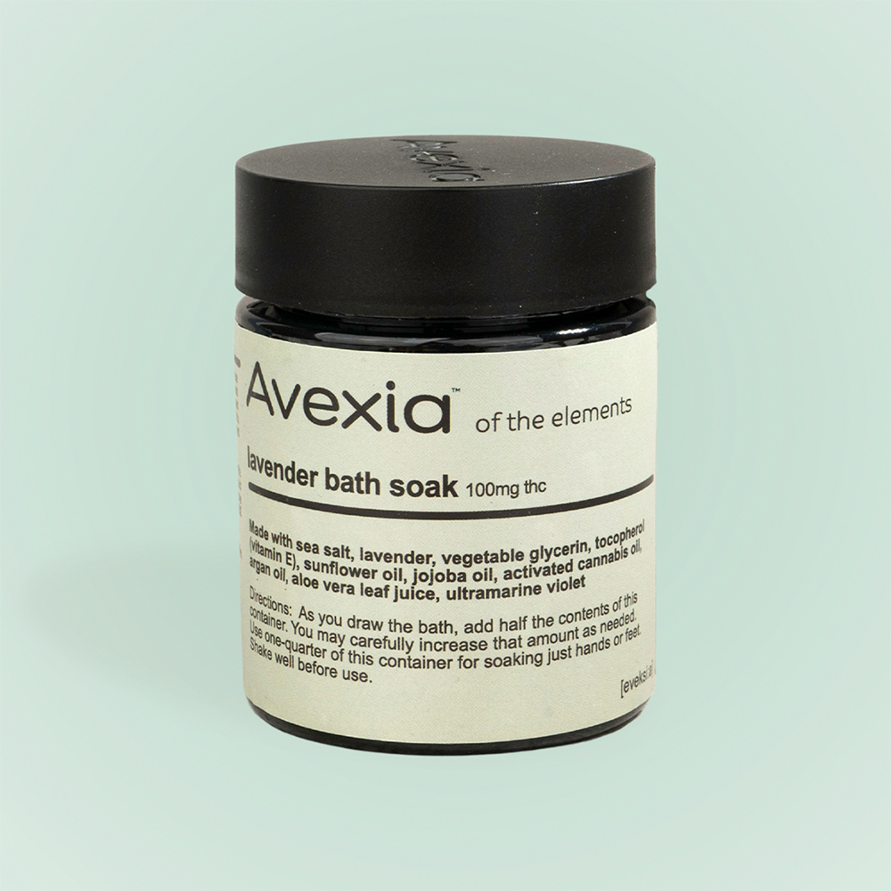 Photograph of product: AVEXIA 100mg Lavender Epsom Salt Soak
