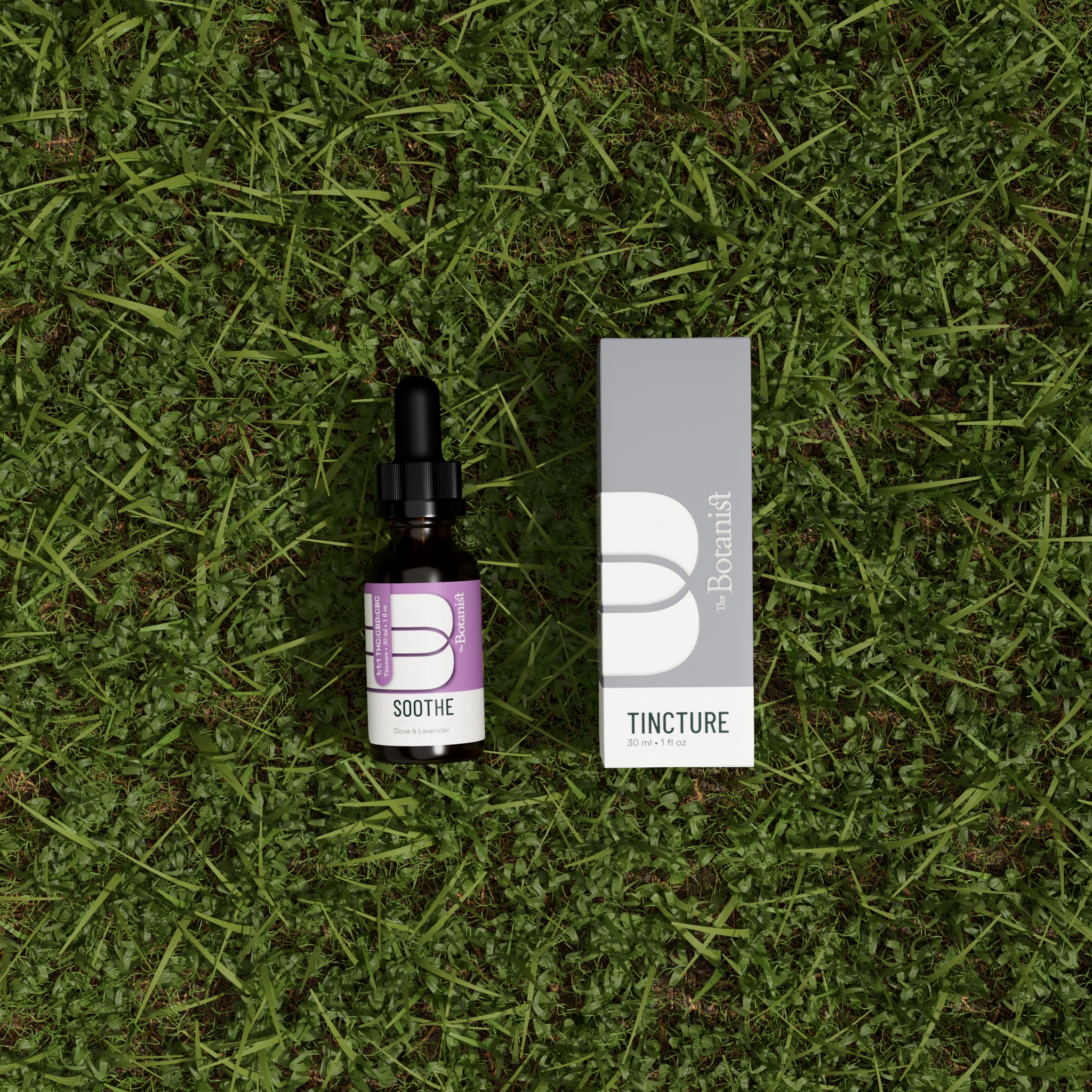 Photograph of product: The Botanist - Tincture Soothe 1:1:1 CBD:TH-oui:CBC - 100mg