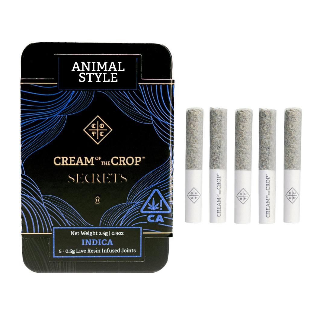 Photograph of product: Animal Style Live Resin Infused Pre-Roll Pack (5pk)