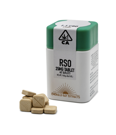 Photograph of product: Pear Blossom 23:1 High Cbd 25mg Rso Tablets