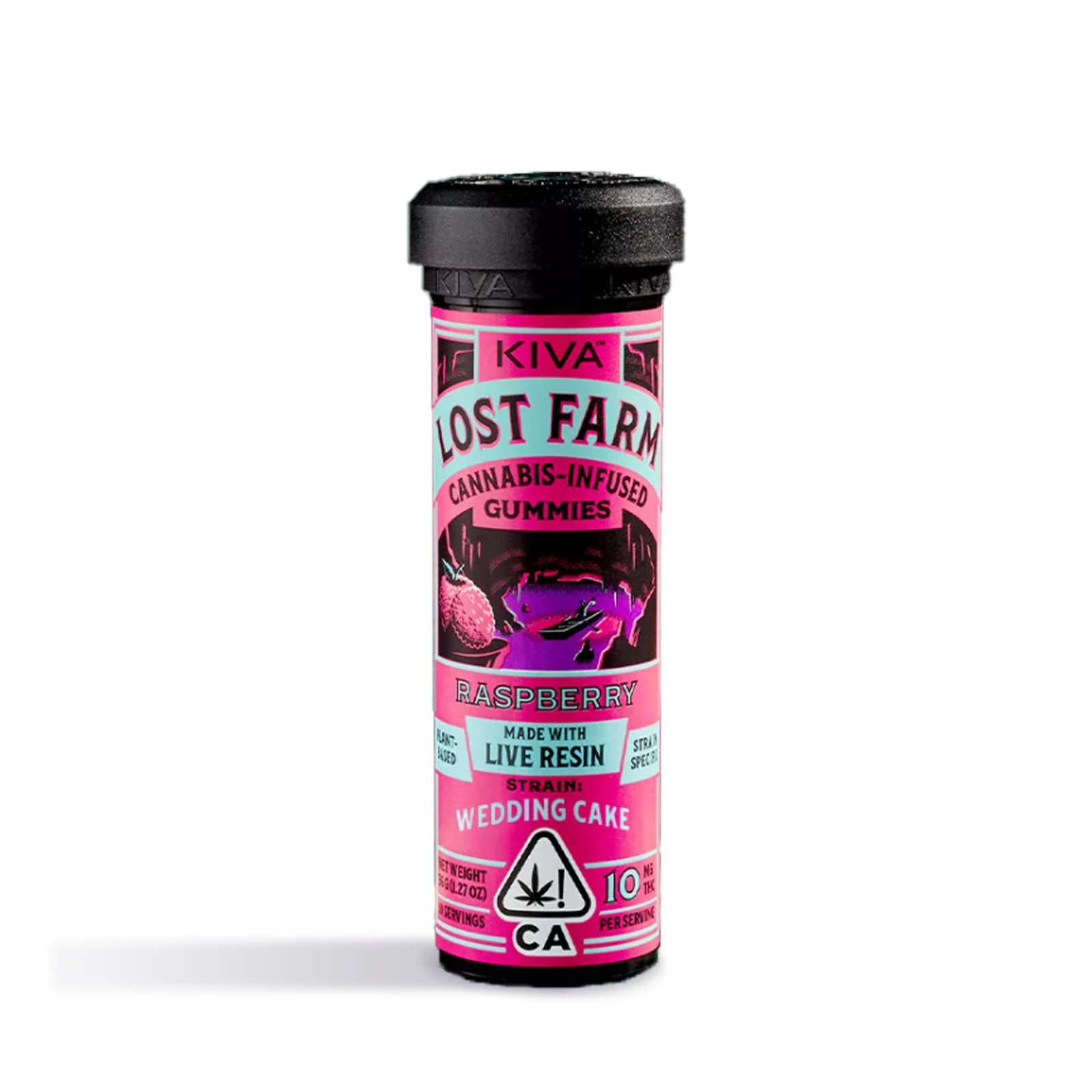 Photograph of product: LOST FARMS - EDIBLE (GUMMIES) - 0.1G - RASPBERRY X WEDDING CAKE