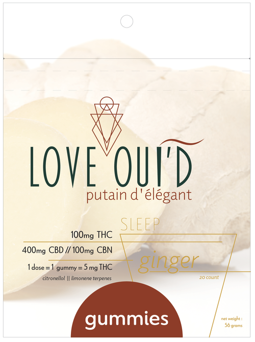 Photograph of Product: Love Ouid | Gummy | Sleep | Ginger 20ct