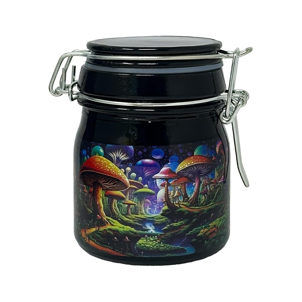 Photograph of product: Trippy Mushroom Stash Jar | Medium