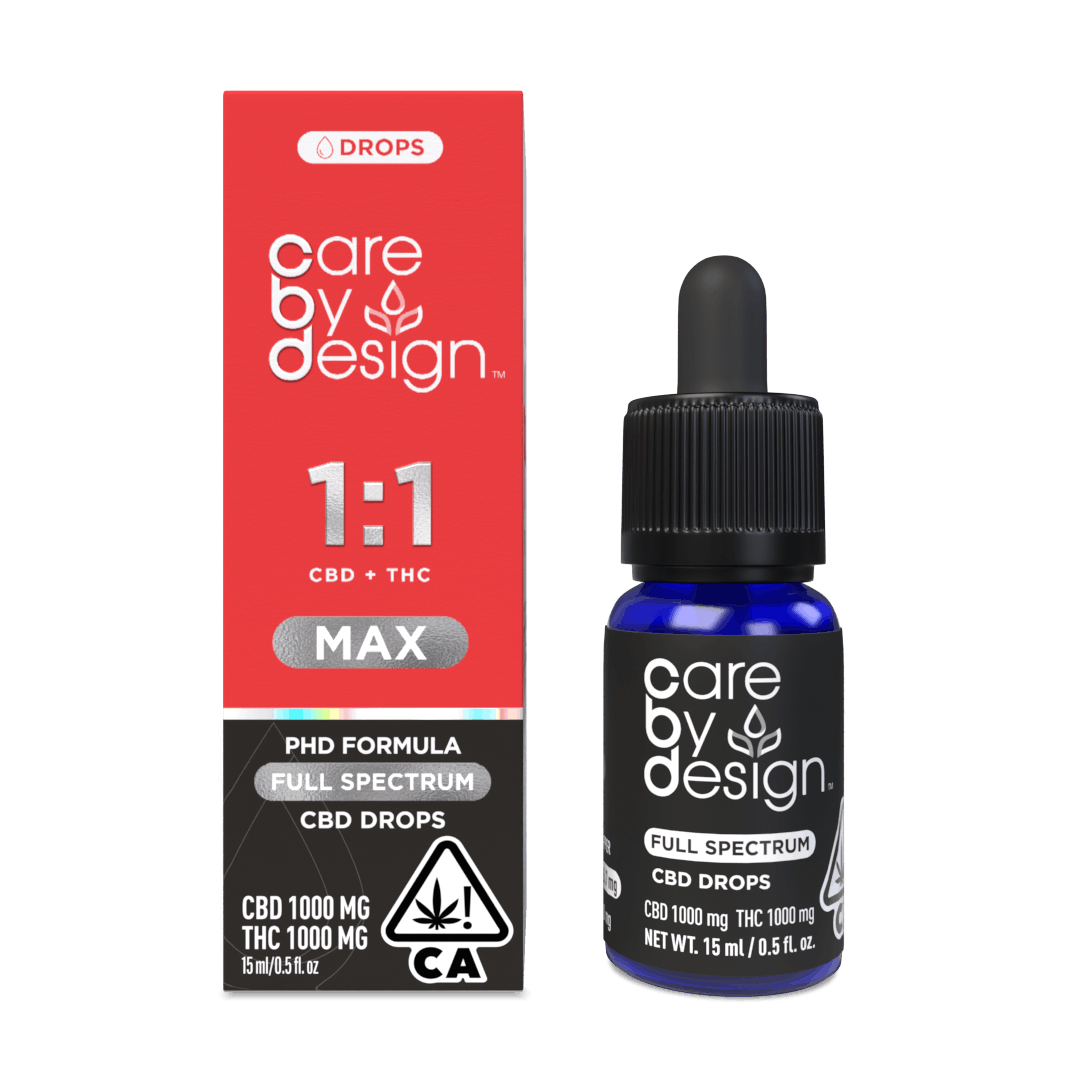Photograph of product: Care By Design - Max - 1:1 CBD/TH-oui - Tincture - 15ml