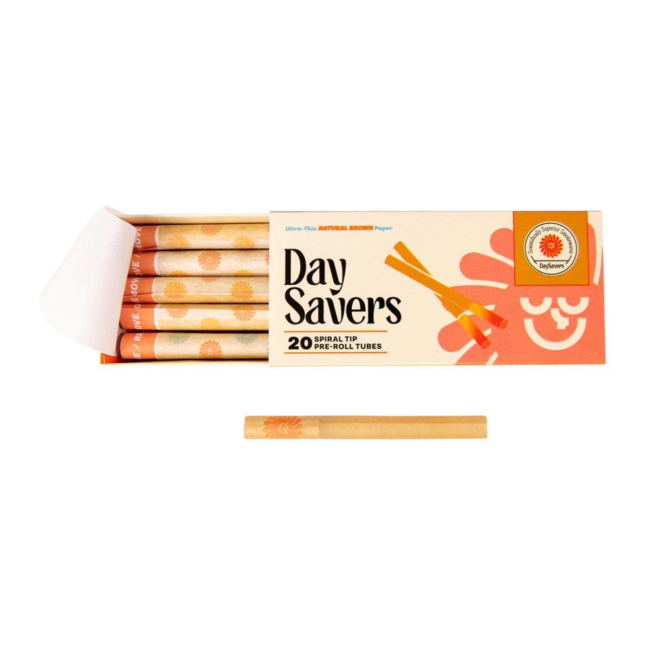 Photograph of product: DaySavers | Natural 1 1/4" Tubes | 20pk