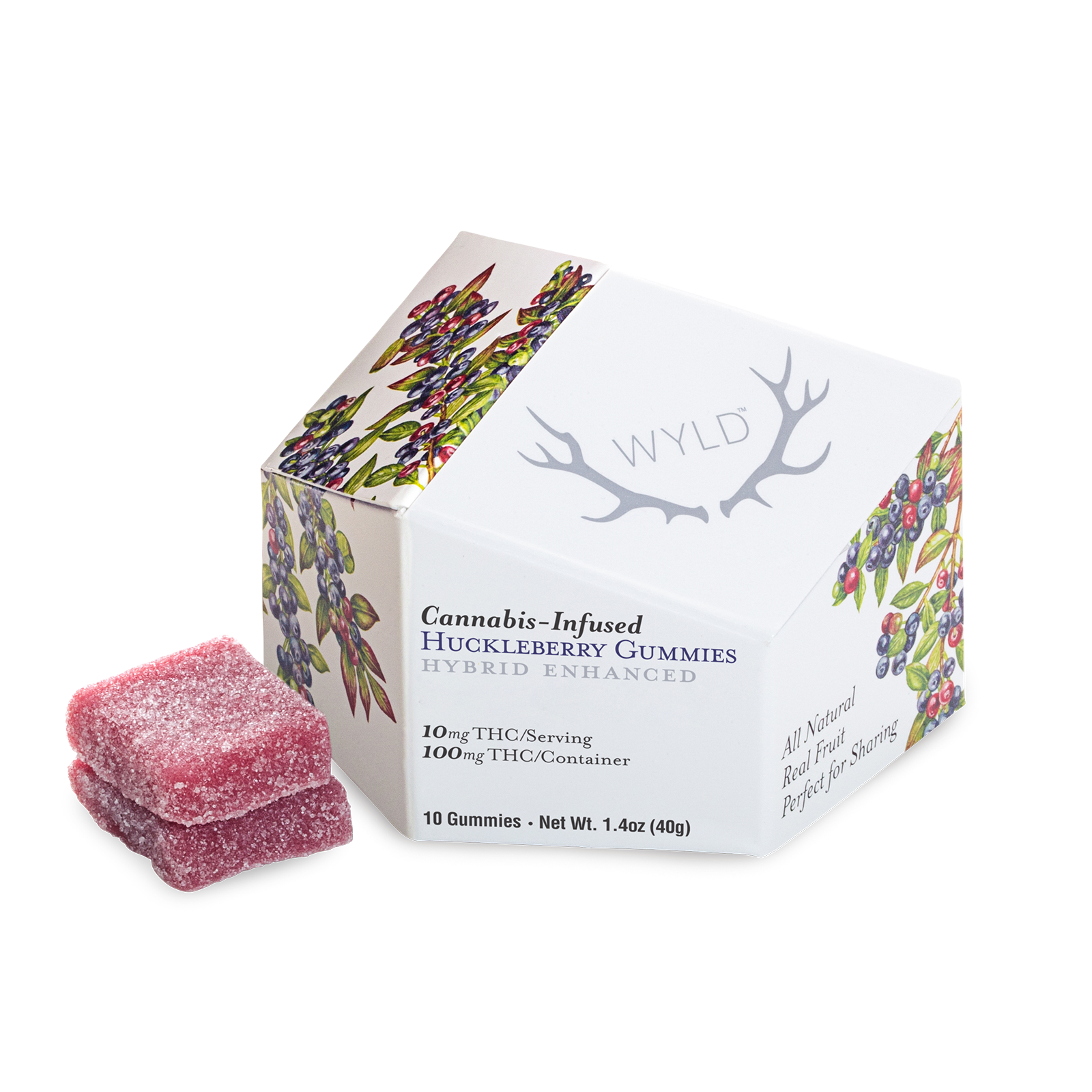 Photograph of product: TH-oui Huckleberry Gummies (20 Servings)