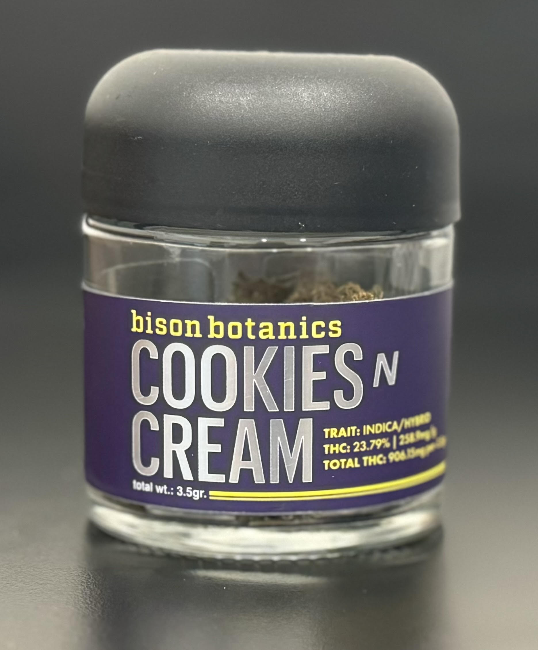 Photograph of product: Bison Botanics | Flower | Cookies and Cream | 3.5g