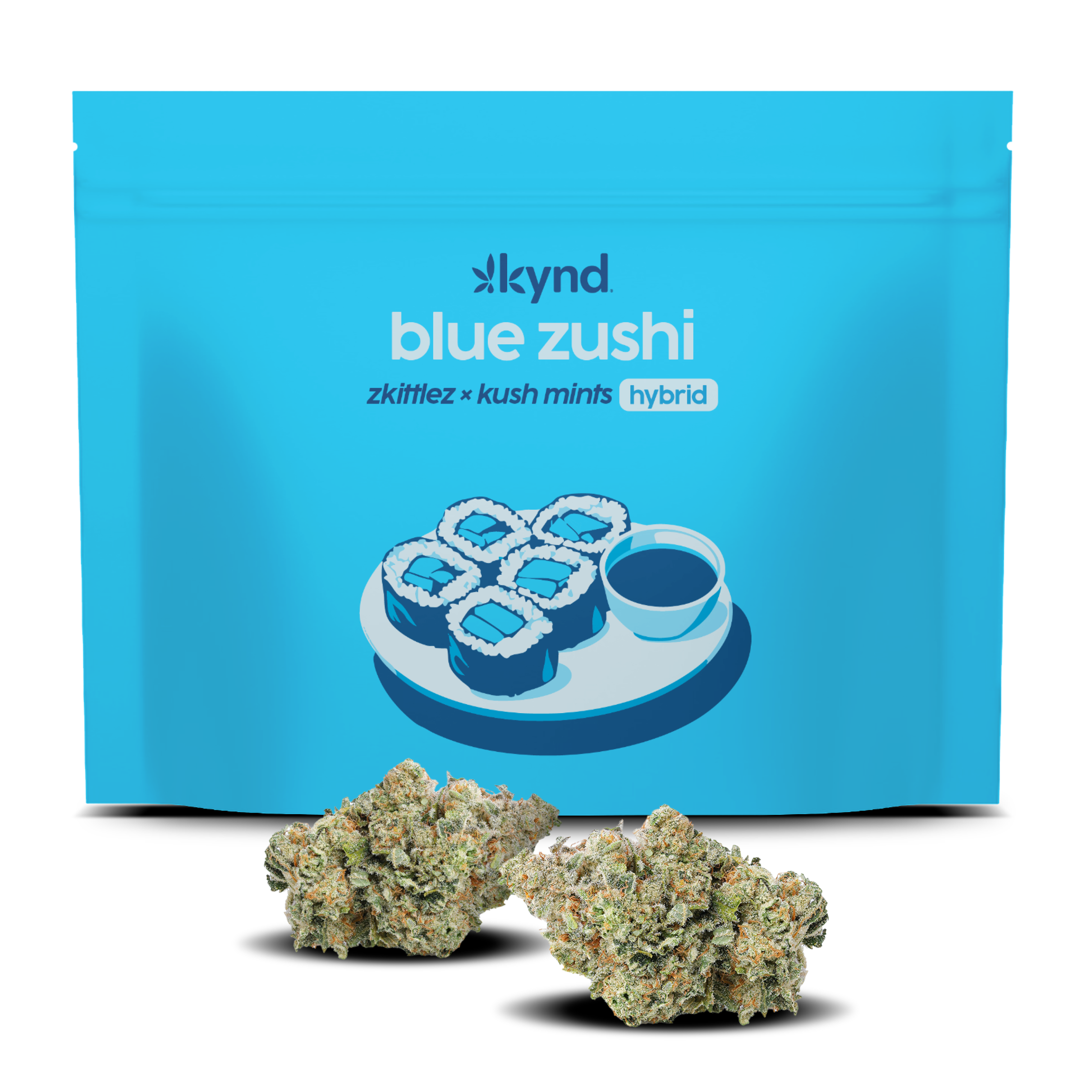 Photograph of product: Kynd Blue Zushi (H) Flower 3.5g
