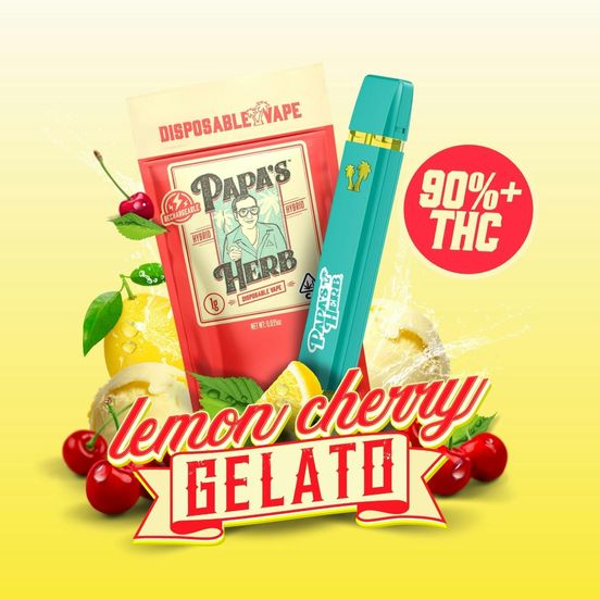 Photograph of product: Papa's Herb - 1g Disposable (Lemon Cherry Gelato) - 