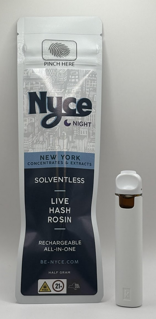Photograph of product: Golden Sands Live au chocolat Rosin AIO | Night Time | Nyce