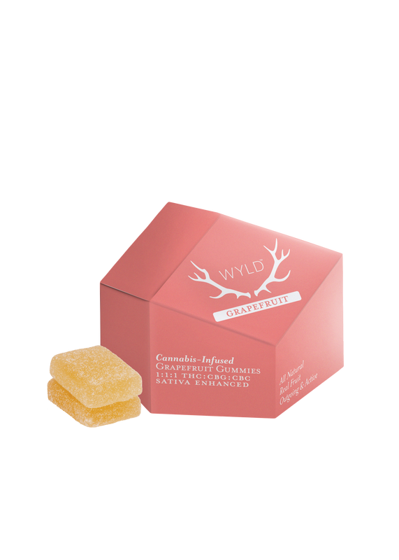 Photograph of product: Grapefruit | 1:1:1 CBG:CBC:TH-oui | 10pk Soft Lozenges