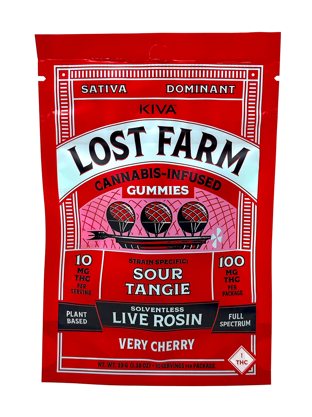 Photograph of product: LOST FARM - Very Cherry Rosin Gummies - 100mg TH-oui (S)