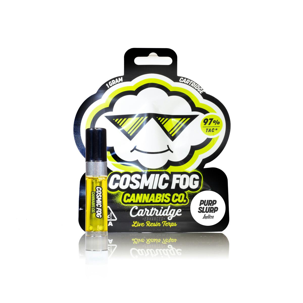 Photograph of product: Cosmic Fog - Purp Slurp - 1G Live Resin Cartridge (Oui'd)