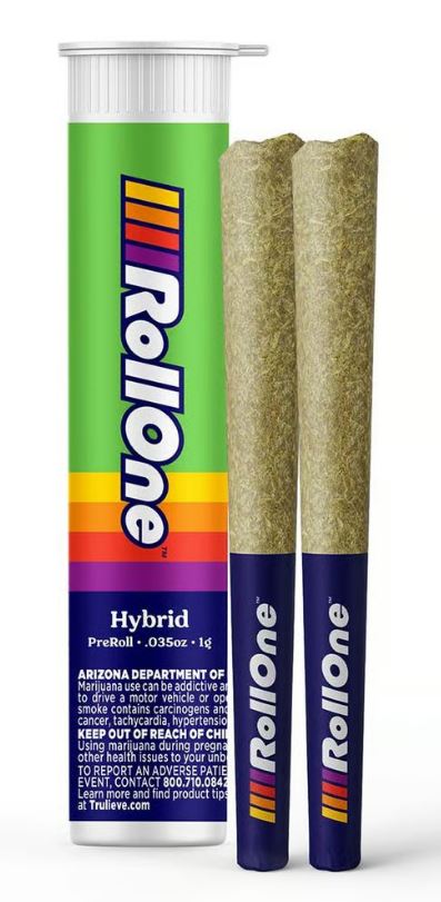 Photograph of Product: Roll One Ripped Off RNTZ Pre-Roll (2 X 0.5g) 1g