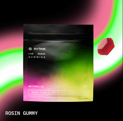 Photograph of product: Rythm Solventless Gummies Watermelon x10 ct - 3303
