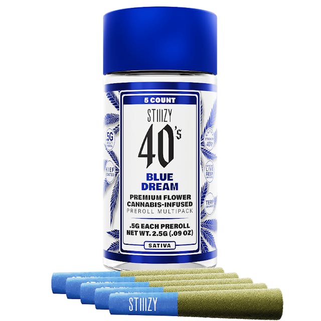 Photograph of product: Blue Dream 5PK Infused Prerolls - 