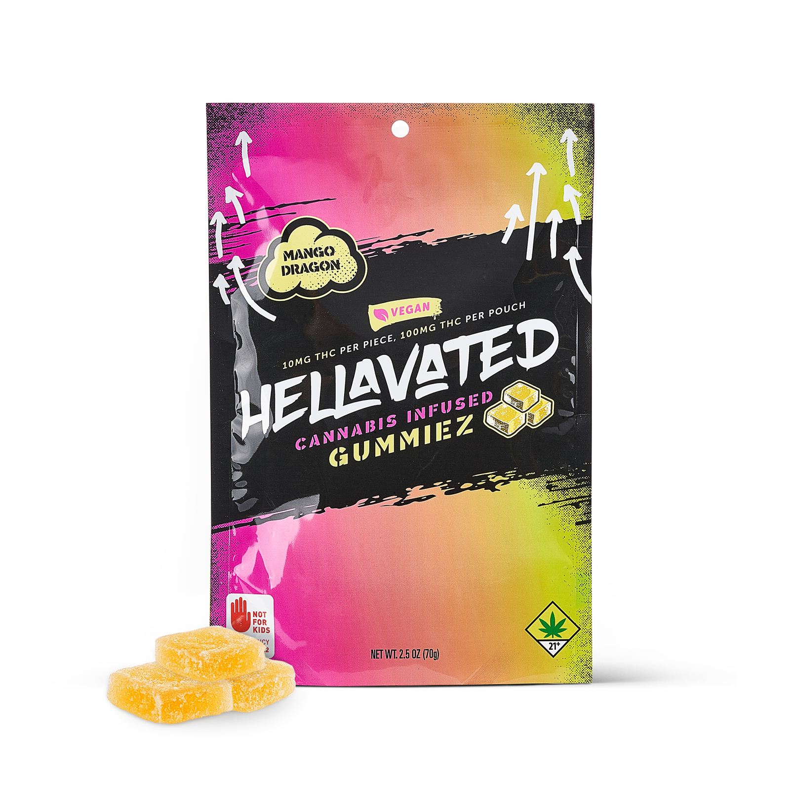 Photograph of product: Mango Dragon Gummies 10-pack
