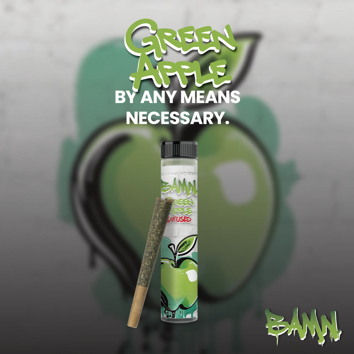Photograph of product: BAMN - Green Apple - Infused Pre-Roll