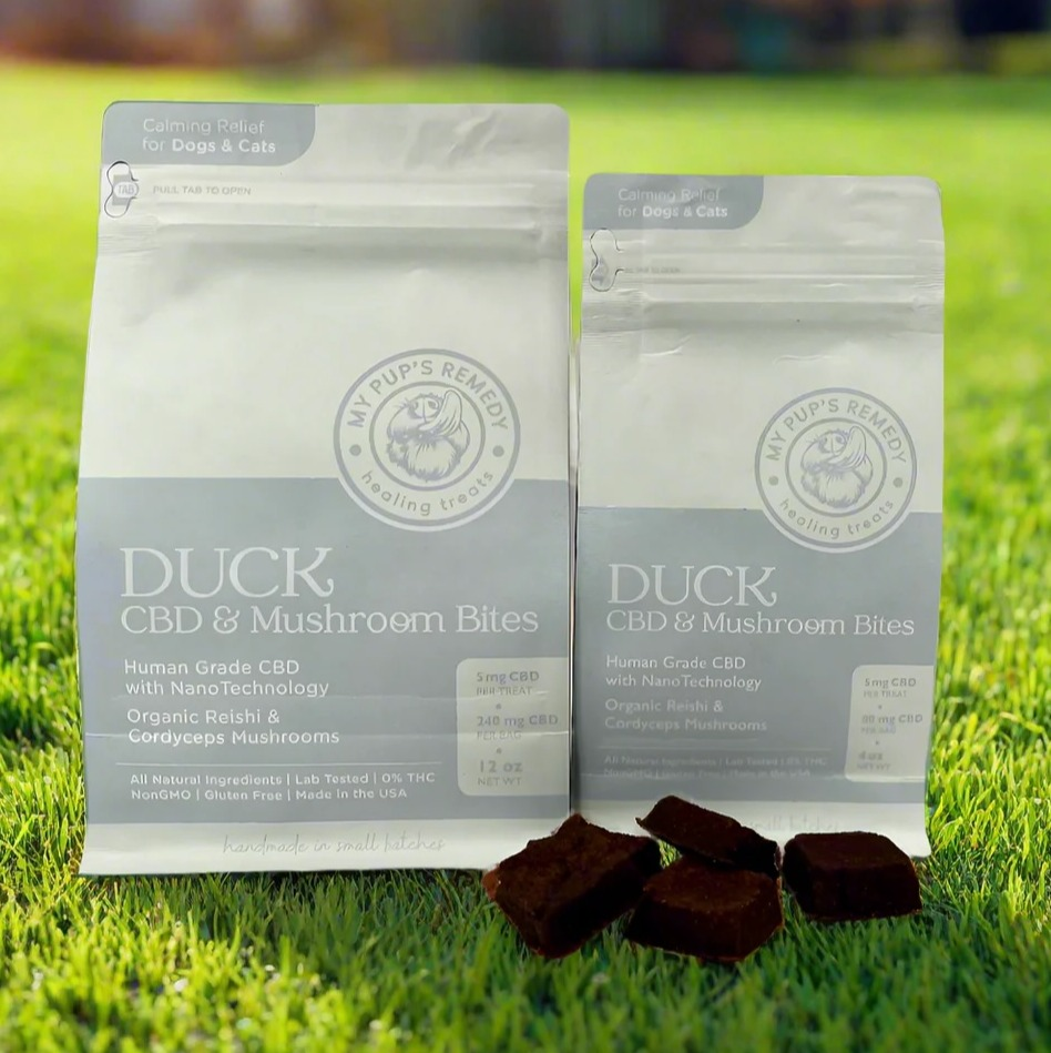 Photograph of product: MPR Duck CBD & Mushroom Bites 4oz