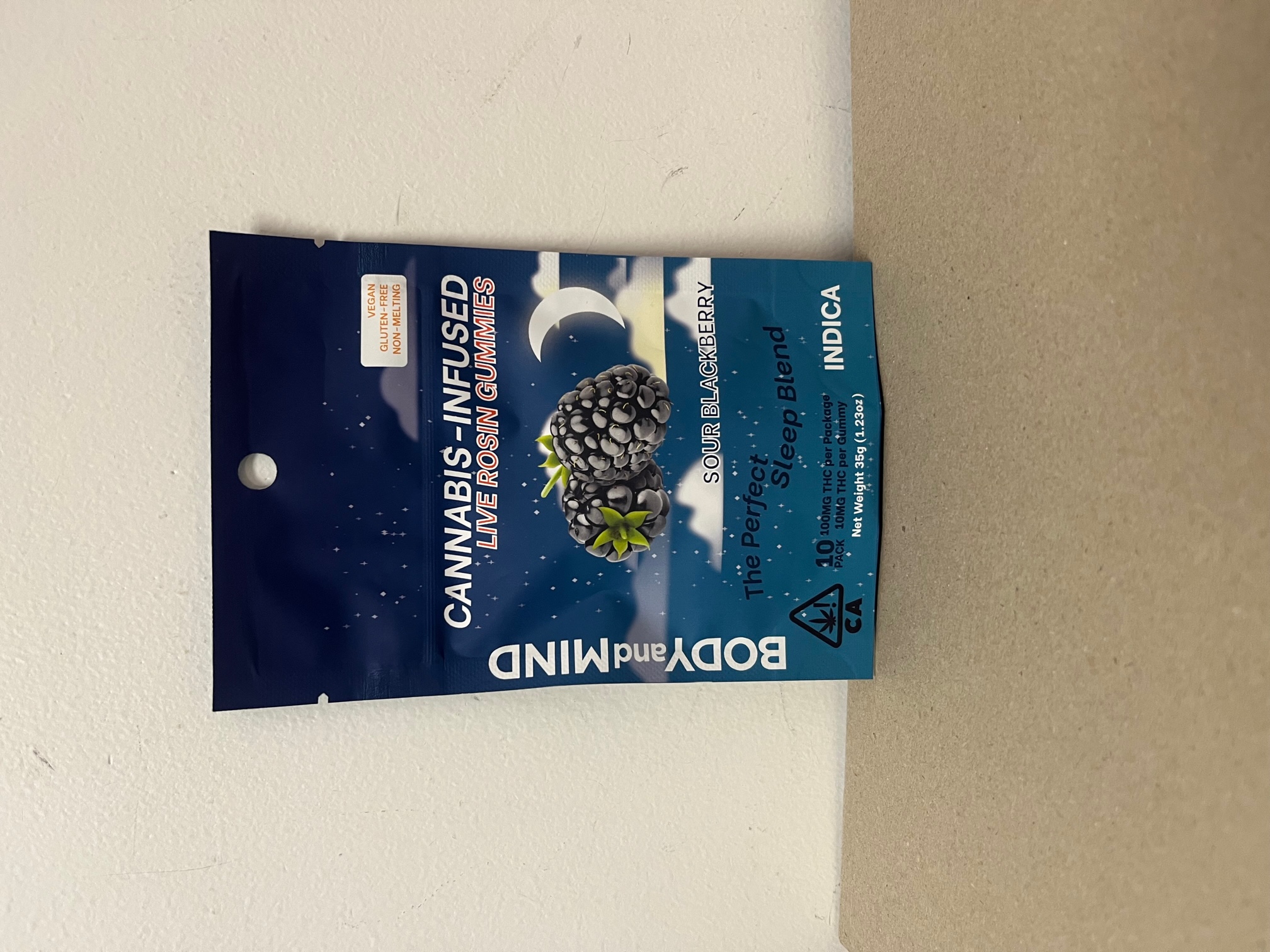 Photograph of product: Sour Blackberry Rosin Gummies - 100mg