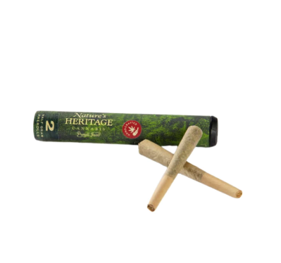 Photograph of product: Nature's Heritage Strawberry Jelly 0.5g 2pk Prerolls